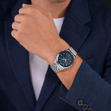 Cerruti 1881 Cavareno Men's Blue Dial Round Shape Stainless Steel Analog Watch