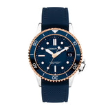 Cerruti Pesaro Gents Blue Dial Blue Silicone Strap Watch