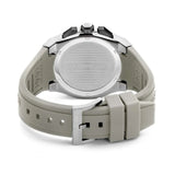 Cerruti Razzuolo Gents Black Dial Black Case Grey Silicon Strap Watch