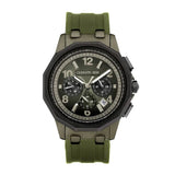 Cerruti 1881 Molveno Gents Chronograph Olive Green & Black Dial  Olive Green Silicone Strap Watch