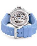 Cerruti Lucardo Gents Automatic Gun Case Light Blue Silicone Strap