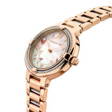 Cerruti 1881 Gardena Ladies White MOP Dial Rose Gold Stainless Steel Watch