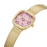 Cerruti 1881 Gresta Women's Pink Dial Gold Stainless Steel Mech Bracelet Watch