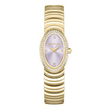 Cerruti 1881 Norcia Ladies Lilac Dial  Gold-Tone Stainless Steel Watch