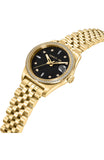 Cerruti 1881 Baccio Ladies Black Dial Gold Stainless Steel Watch