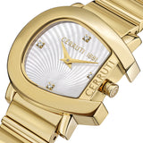 Cerruti 1881 Cavallina Ladies White Dial Gold Stainless Steel Watch