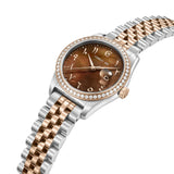 Cerruti 1881 Baccio Ladies Brown MOP Dial Stailess Steel Silver Rose Gold Watch