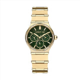 Cerruti 1881 Rendinara Ladies Analog Green Dial Gold Plated Watch