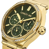 Cerruti 1881 Rendinara Ladies Analog Green Dial Gold Plated Watch