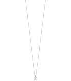 Luca Barra Ladies Steel Necklace with 6mm Pearls