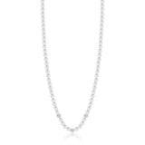 Luca Barra Ladies Pearl Necklace With White Crystals