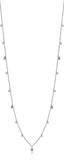 Luca Barra Ladies Necklace In Steel With Pink Crystals