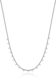 Luca Barra Ladies Steel Necklace With Circles