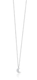 Luca Barra Ladies Necklace in Steel with Moon and Crystals