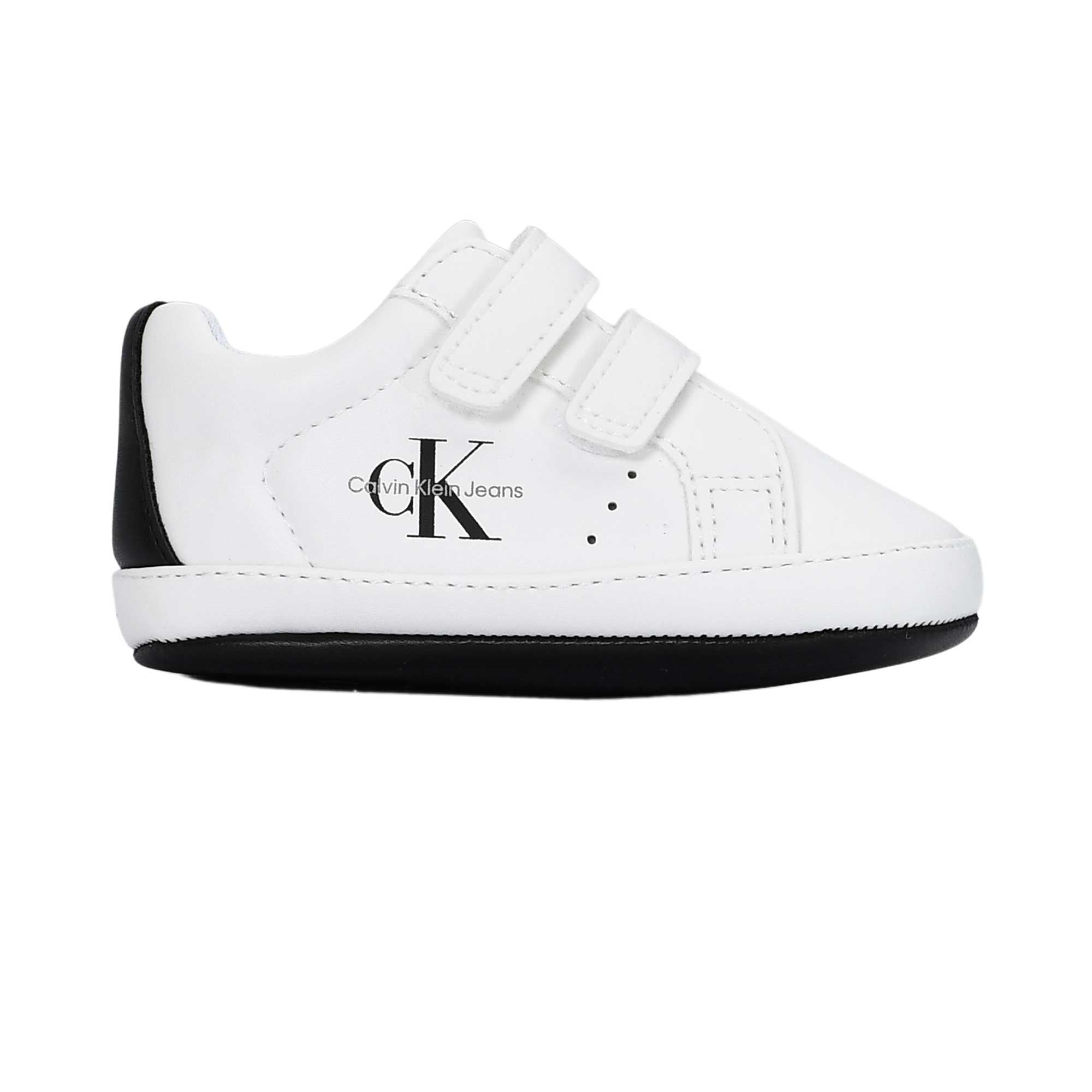 Calvin Klein Kids Boy's White & Black Sneaker | Footwear | Kids and Teens | Kids and Teens Boy Sneakers | Kids and Teens Sneakers | Kids Boys (3 YRS -16 YRS) | Kids Fashion | Kids Teen Collection | Trainers