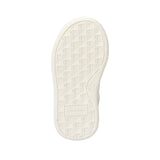 Off-white rubber sneaker sole with repeating embossed 'CK' logo pattern, 'Calvin Klein' text, and '21' size detail.