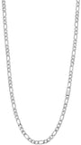 Luca Barra Gents Necklace in Groumette Mesh Steel