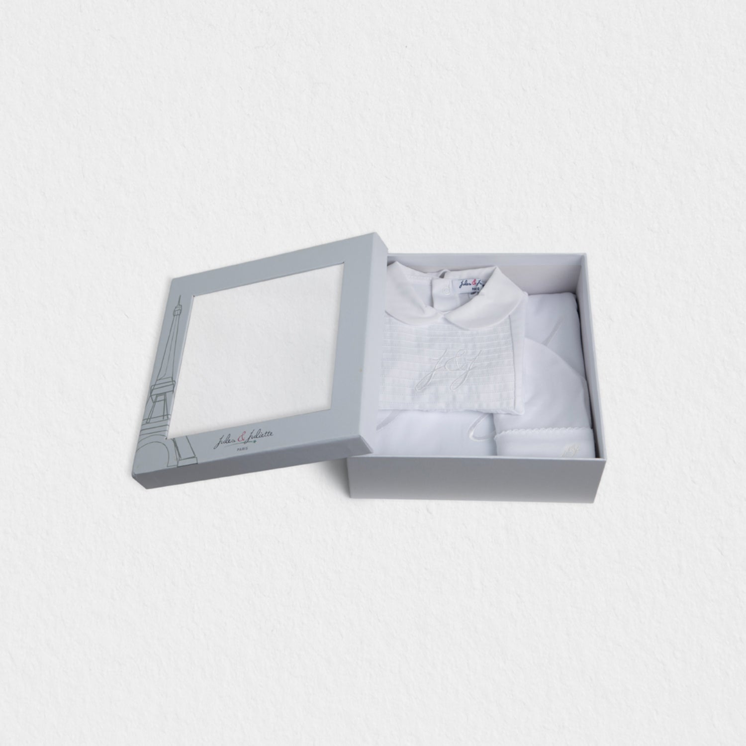 Jules & Juliette Paris CLASSY Baby White Gift Set of 3 pcs, Pyjama & Blanket & Hat | GCC | New Born | New Born Boy (0M - 9M) | New Born Boy Sets | New Born Sets | Sets Jules & Juliette Paris CLASSY Baby White Gift Set of 3 pcs, Pyjama & Blanket & Hat | GCC | New Born | New Born Boy (0M - 9M) | New Born Boy Sets | New Born Sets | Sets