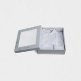 Jules & Juliette Paris CLASSY Baby White Gift Set of 3 pcs, Pyjama & Blanket & Hat