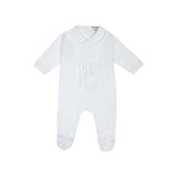 Jules & Juliette Paris CLASSY Baby White Gift Set of 3 pcs, Pyjama & Blanket & Hat