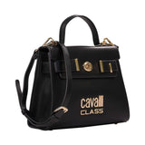 Cavalli Class Women's Black Top Handle Handbag