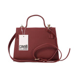 Cavalli Class Women's Burgundy Top Handle Handbag