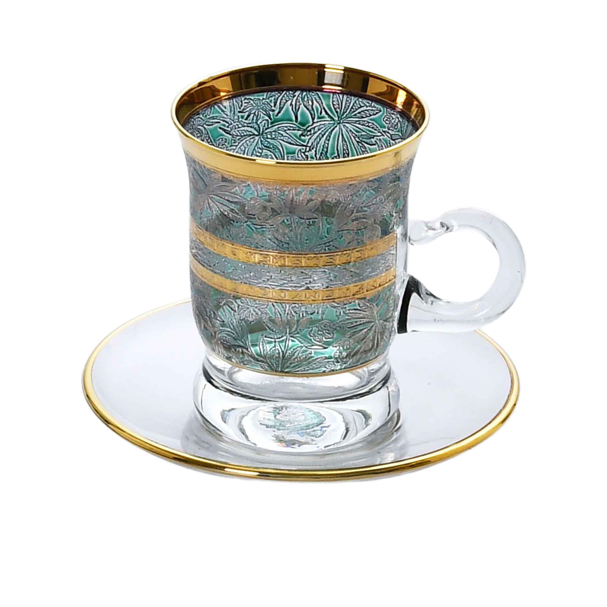 Combi Green & Gold Patterned Glass Tea Cup Set with Saucers (Set of 6) | Home and Furniture Home | Home and Furniture Home Drinkware | Tea Cup & Saucer | Tea Cup & Saucer Set | Tea Cups Combi Green & Gold Patterned Glass Tea Cup Set with Saucers (Set of 6) | Home and Furniture Home | Home and Furniture Home Drinkware | Tea Cup & Saucer | Tea Cup & Saucer Set | Tea Cups
