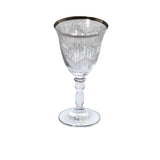 Combi Silver Patterned Water Goblet Set (Set of 6)