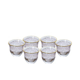 Combi Gold Filigree Mocca Cup Set (Set of 6)