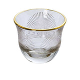 Combi Gold Ray Pattern Mocca Cup Set (Set of 6)