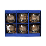 Combi Gold Ray Pattern Mocca Cup Set (Set of 6)