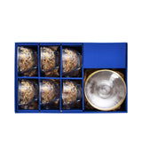 Combi Butterfly Motif & Gold Trim Cappuccino Cup Set (Set of 6)