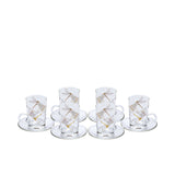 Combi Dragonfly Motif & Gold Trim Tea Cup Set (Set of 6)