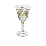 Combi Gold Vertical Line Pattern Water Goblet Set (Set of 6)