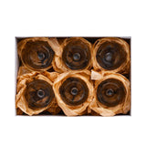 Combi Gold Vertical Line Pattern Water Goblet Set (Set of 6)