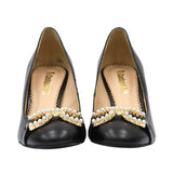 Conhpol Women's Blach Shoes With Heels