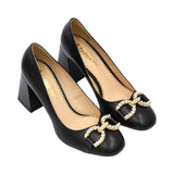 Conhpol Women's Blach Shoes With Heels