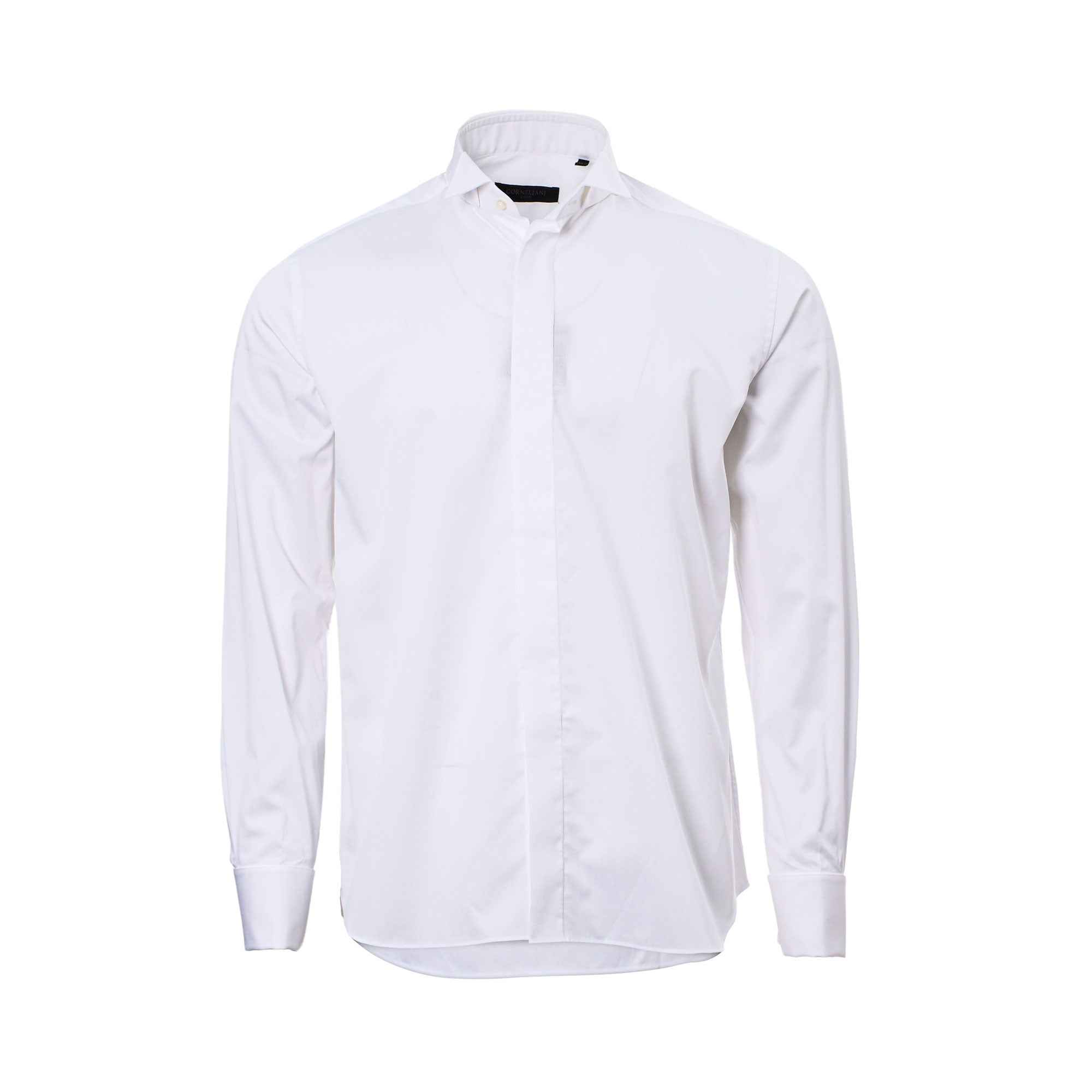 Corneliani Men's White Print Shirt | All Clothing | Father's day | GCC | Men | Mens | Mens Fashion | Shirt | Shirts | Shirts & T-Shirts