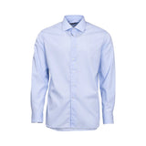 Corneliani Men's Classic Fit Blue Check Casual Shirt