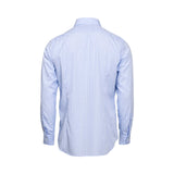 Corneliani Men's Classic Fit Blue Check Casual Shirt