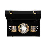 Roberto Cavalli  Ray of Gold Luxury box Set 2 Pcs Coffee Cup Saucer