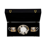 Roberto Cavalli Ray of Gold Luxury box Set 2 Pcs Tea Cup Saucer