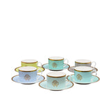 Roberto Cavalli Lizzard Sunrise S6 Pz The Set 6 Pcs Tea Cup  Saucer