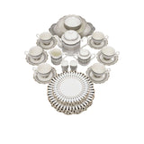 Casa Blu Dinner Set of 40 pcs with Gold Decoration