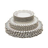 Casa Blu Dinner Set of 40 pcs with Gold Decoration