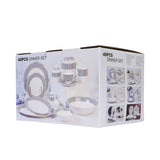 Casa Blu Dinner Set of 40 pcs with Gold Decoration