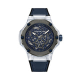 Cerruti Lucardo Men's Blue Rubber Strap Watch