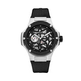 Cerruti Lucardo Gents Automatic Black Rubber Strap Watch