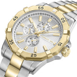 Cerruti 1881 Vallelaghi Gents Silver Dial Silver Gold Tone Watch