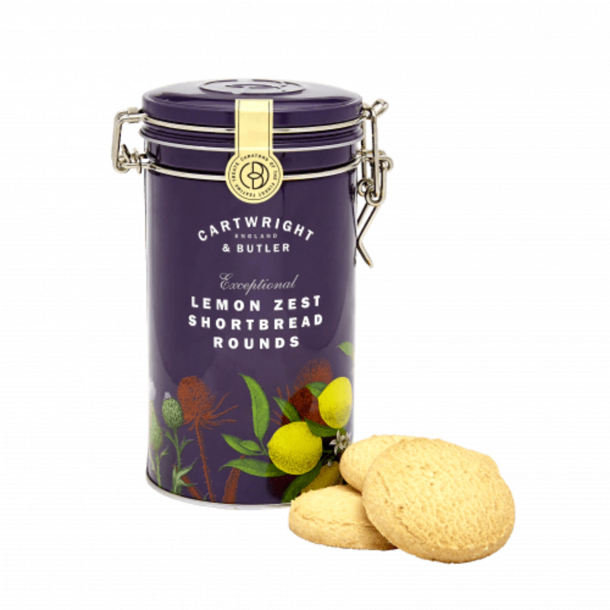 Cartwright & Butler Lemon Zest Shortbread Tin 200g | Biscuits | Chocolates & Biscuits Cartwright & Butler Lemon Zest Shortbread Tin 200g | Biscuits | Chocolates & Biscuits